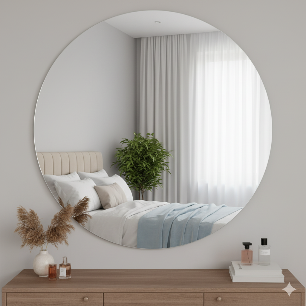 ảnh đại diện ý tưởng trang trí phòng ngủ bằng gương làm rộng không gian