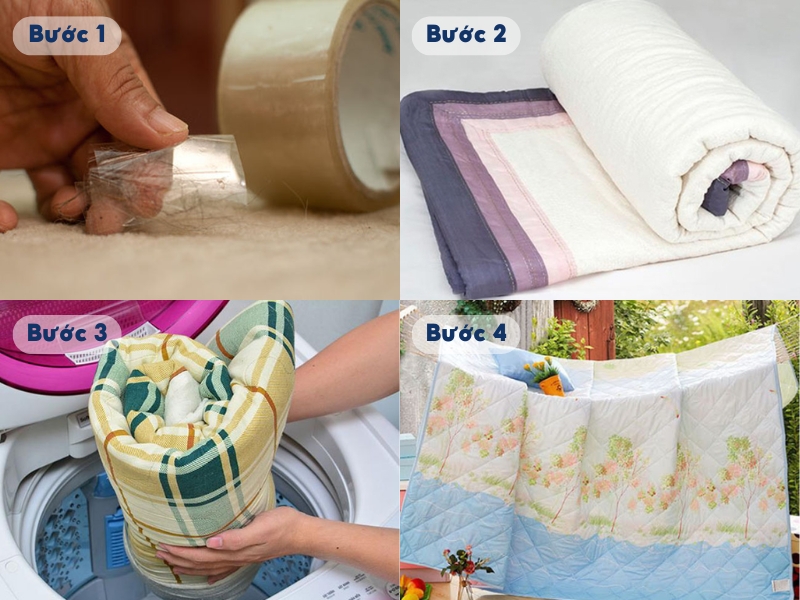 ảnh đại diện túi giặt và phụ kiện bảo quản chăn lông không bị rụng lông